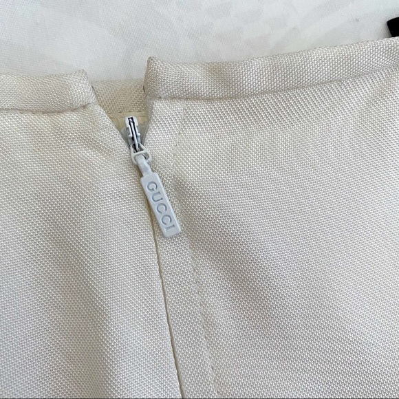 Gucci white asymmetrical pencil skirt - Picture 4 of 12